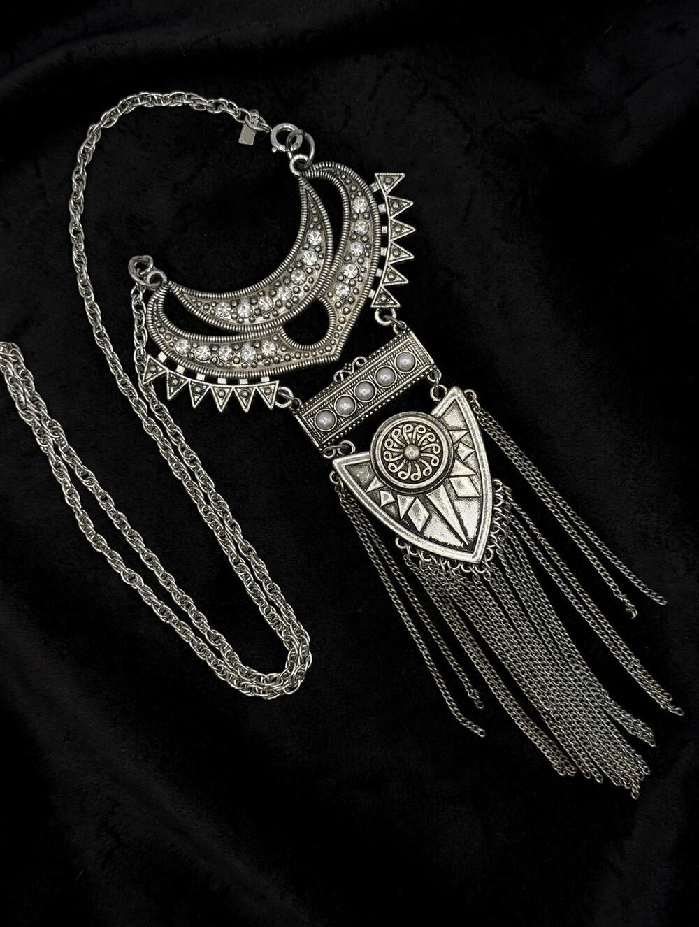 Huge tribal statement bib necklace - festival / boho / western glam ✨